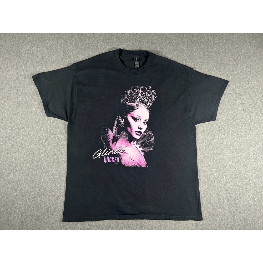 Wicked Movie Glinda Ariana Grande Graphic T- Shirt Black Size XL